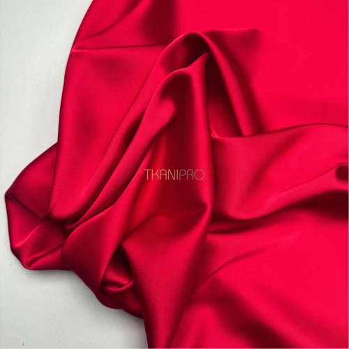 Шелк искусственный цвет рубиновый красный, арт. S2151-1