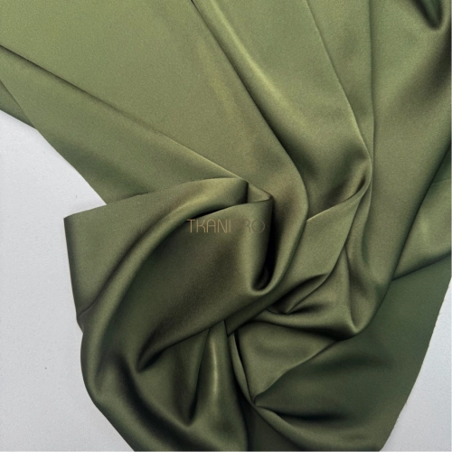Шелк искусственный цвет хаки, арт. S2141-12
