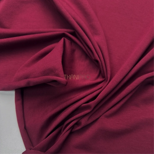 Трикотаж кулирная гладь цвет бордовый, арт. DK3555-3
