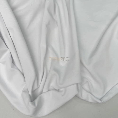 Кулирка плотная мерсеризованный хлопок цвет белый, арт. DK4001-1