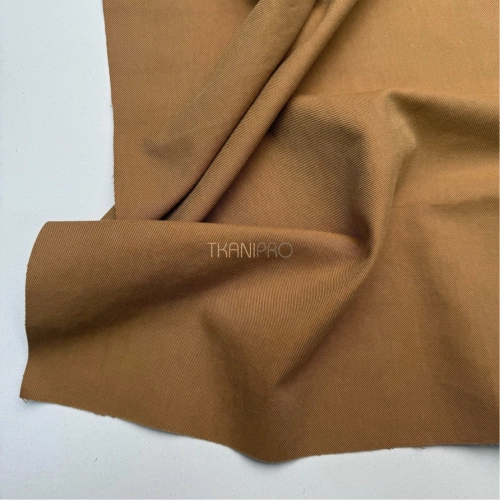 Хлопок твил стрейч цвет коричневый, арт. IKM4001-5