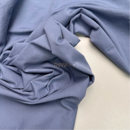 Трикотаж кулирная гладь цвет синий джинсовый, арт. DK3551-44