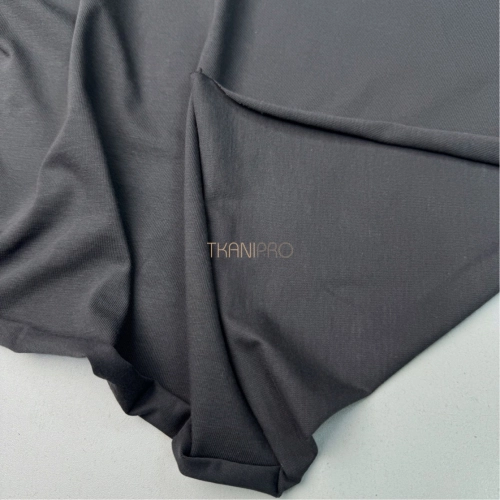 Трикотаж кулирная гладь цвет серый графит, арт. DK3551-127