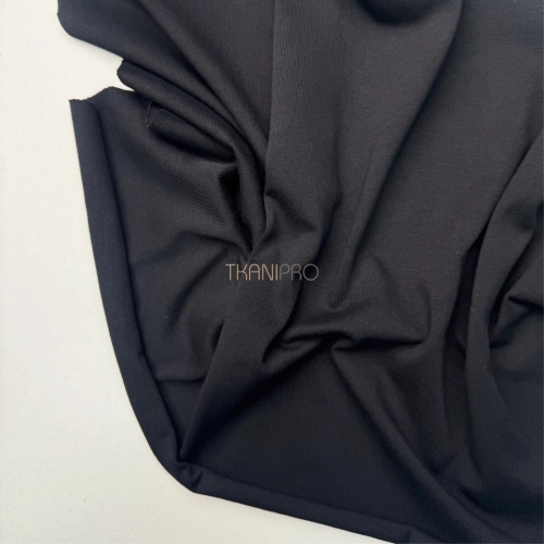 Кулирка плотная мерсеризованный хлопок цвет черный, арт. DK4101-2