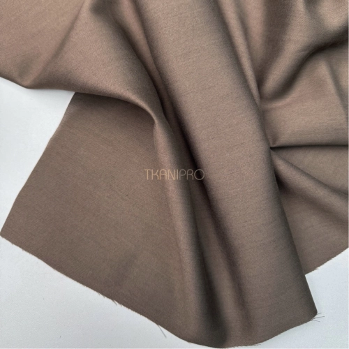 Вискоза плательная с шерстью цвет коричневый, арт. LB5001-27