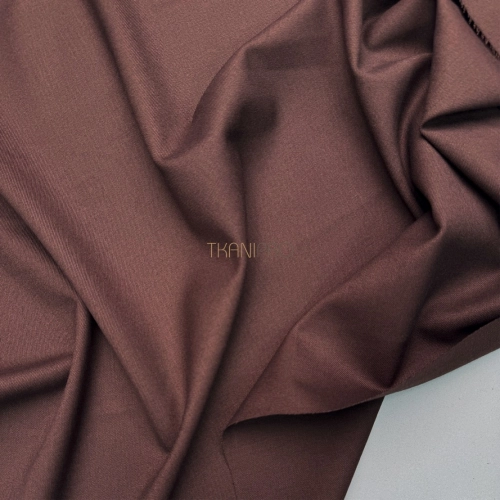 Костюмный твил с хлопком стрейч цвет шоколадный, арт. KL3101-9