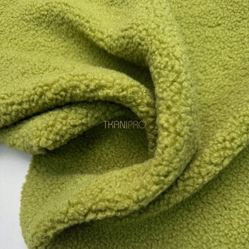 Мех барашек цвет зеленый яблочный, арт. WF3042-27