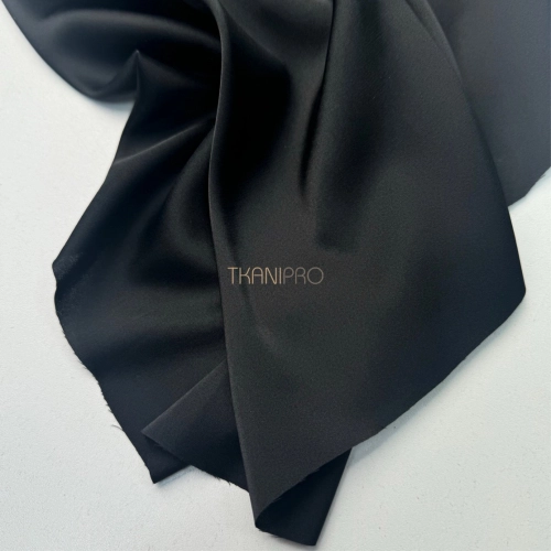 Шелк искусственный цвет черный, арт. S2149-3