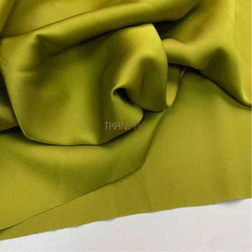 Шелк искусственный цвет зеленый яблочный, арт. S2131-59