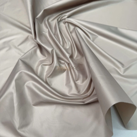 Ткань плащевая дюспо матовая бежевый серый, арт. PL2297-9