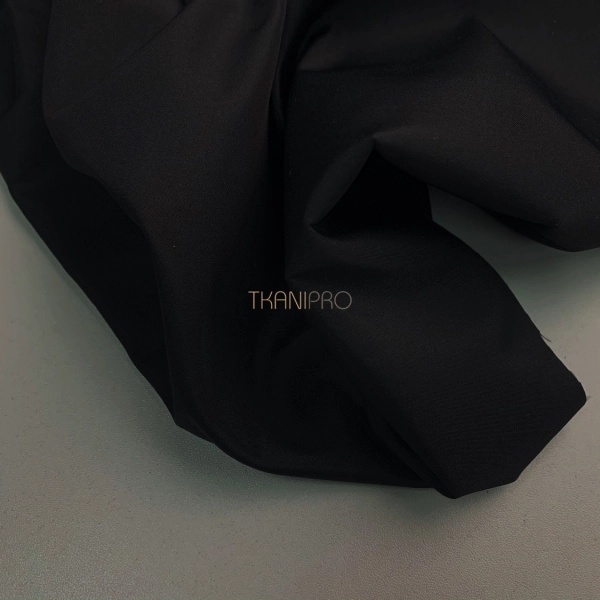 Плащевая ткань бондинг черная, арт. PL3434-1