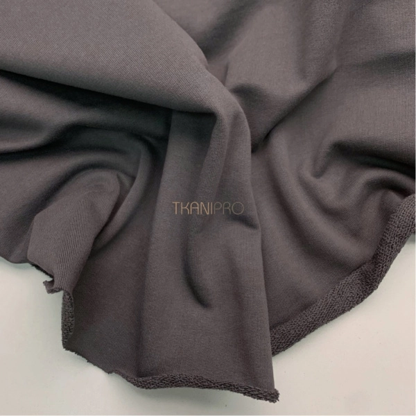 Футер 3 нитка петля хлопок цвет серый графит, арт. DF2150-13