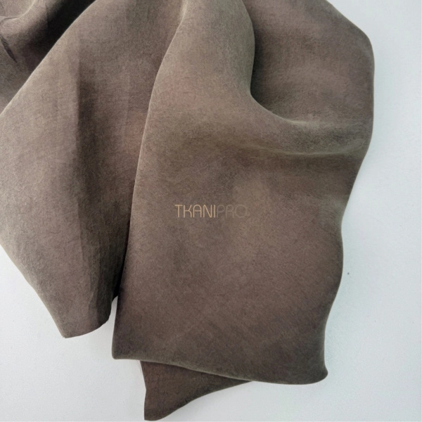 Вискоза плательная софт крэш цвет шоколадный, арт. KM3025-18