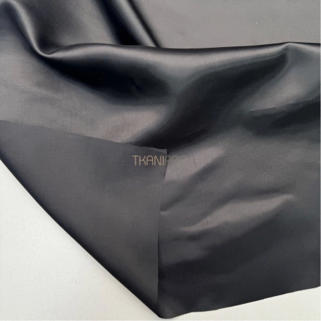 Подкладочная ткань жаккард черный, арт. IP2119-10