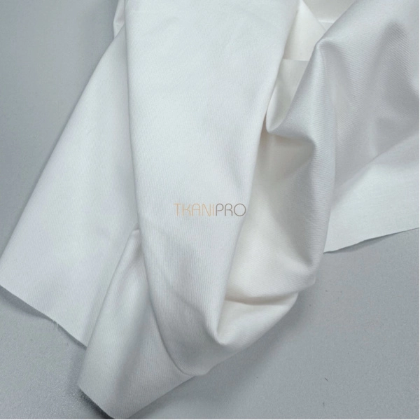 Хлопок твил стрейч, арт. IKM4002-1 цвет молочный