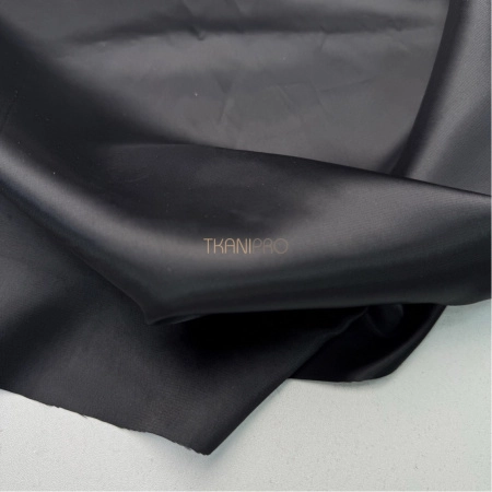 Подкладочная ткань жаккард черный, арт. IP2119-10