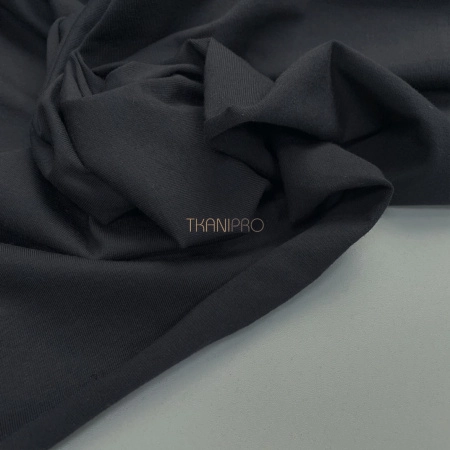 Трикотаж кулирная гладь цвет серый антрацитовый, арт. DK3551-31