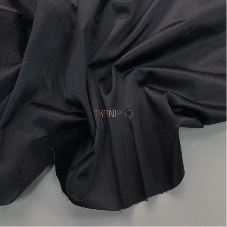 Атлас плотный цвет черный оникс, арт. IA2001-2