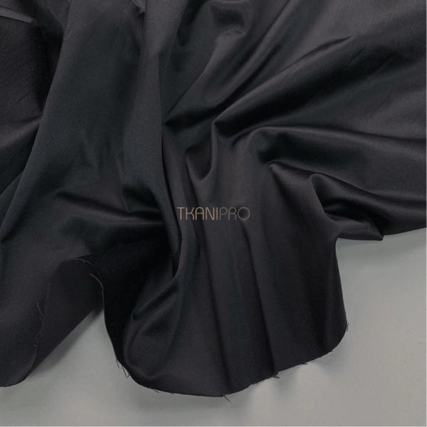 Атлас плотный цвет черный оникс, арт. IA2001-2