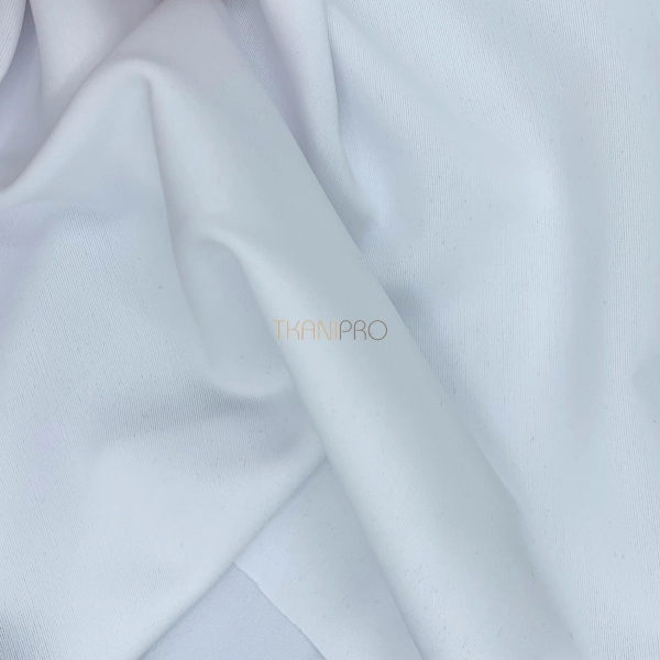 Ткань бифлекс цвет белый, арт. BF4519-1