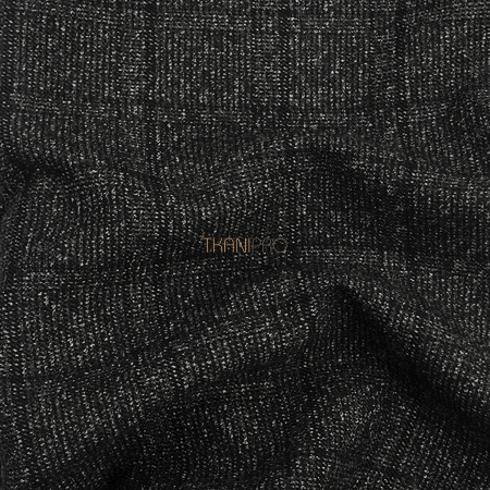 Костюмная ткань в клетку цвет серый, арт. KF1940-3