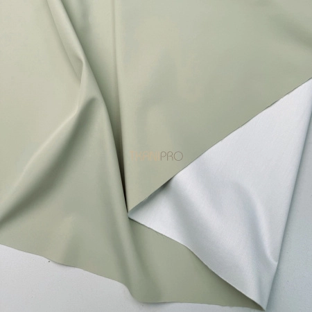 Плащевая ткань пич бондинг, арт. PL3232-158 цвет оливковый