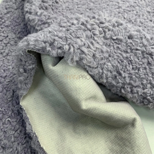 Пальтовый мех барашек, арт. WF3030-4 цвет джинсовый