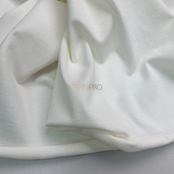 Трикотаж кулирная гладь, арт. DK3551-34 цвет молочный