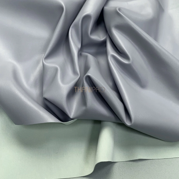 Искусственная кожа, арт. O2410-3 цвет голубой в серый