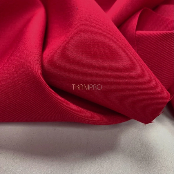 Костюмная ткань с вискозой красная, арт. K1938-27