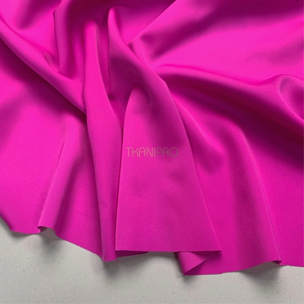 Креп сатин,  арт. SK4026-7 цвет фуксия