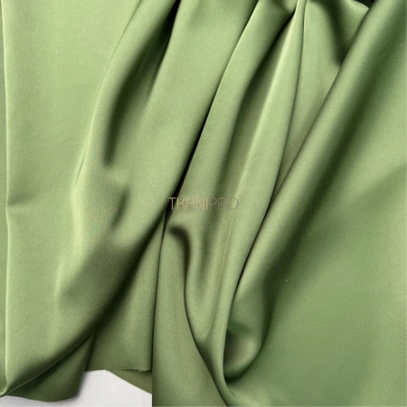 Шелк искусственный плотный цвет хаки, арт. S5135-25