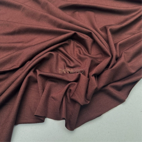 Трикотаж стрейч вискоза цвет коричневый, арт. MD2129-29