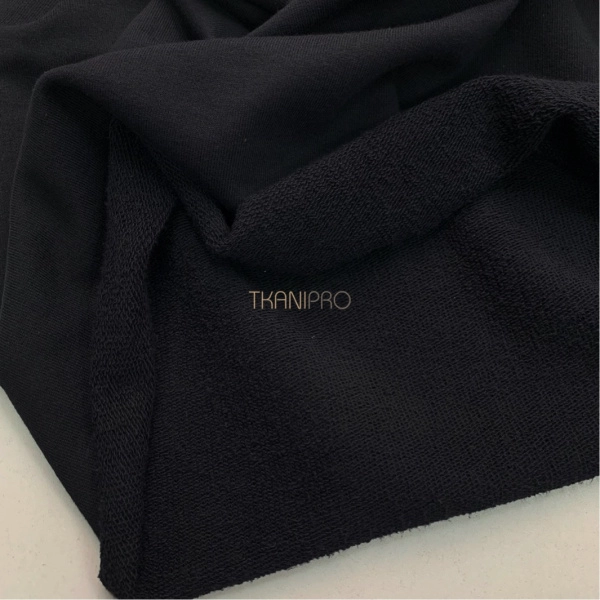 Футер 3 нитка петля хлопок цвет черный, арт. DF2150-12