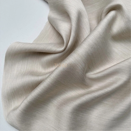 Вискоза плательная с шерстью цвет бежевый, арт. LB5001-22