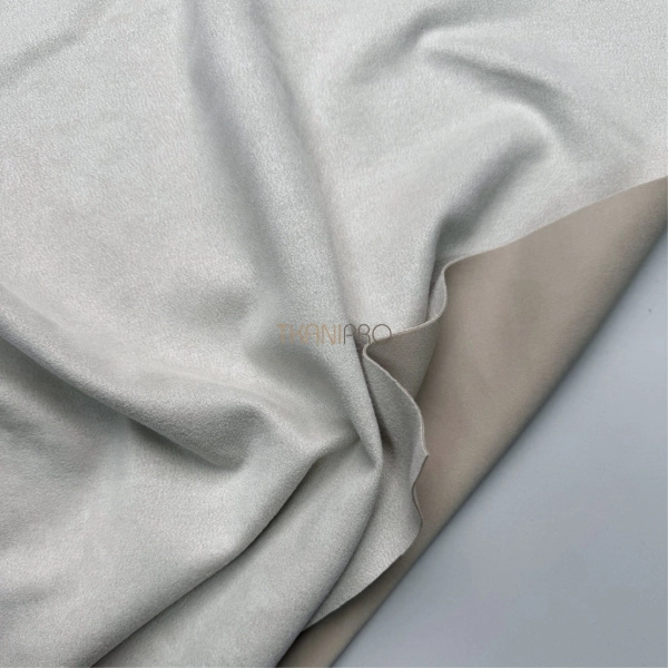 Замша на скубе цвет бежевый, арт. M1344-3