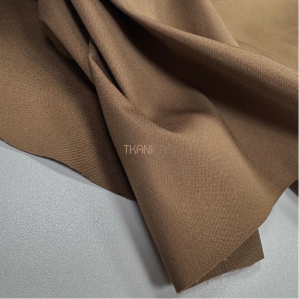 Костюмный хлопок стрейч цвет шоколадный, арт. TK2047-6