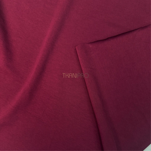 Трикотаж кулирная гладь цвет бордовый, арт. DK3555-3