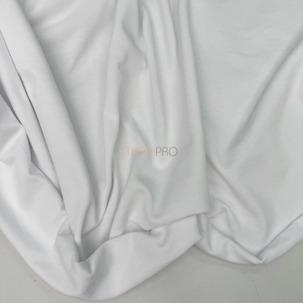 Кулирка плотная мерсеризованный хлопок цвет белый, арт. DK4001-1