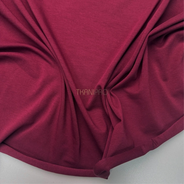 Трикотаж кулирная гладь цвет бордовый, арт. DK3555-3