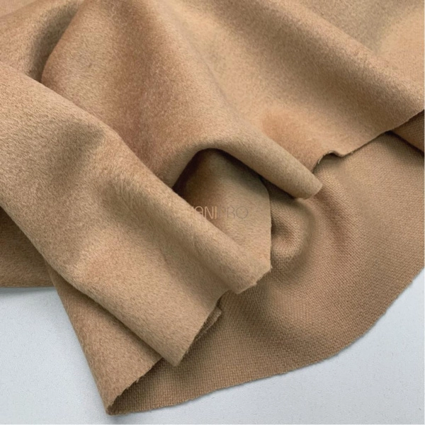 Пальтовая сукно с шерстью цвет бежевый, арт. KC7218-12