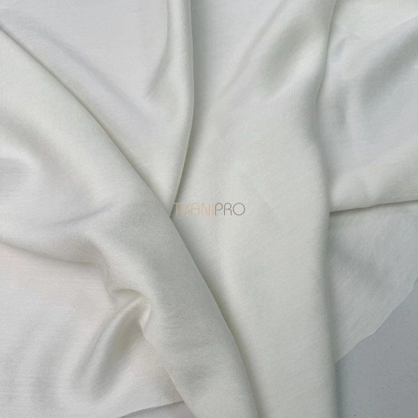 Вискоза плательная с шерстью цвет молочный, арт. LB5001-3