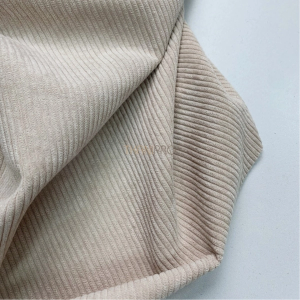 Вельвет ткань цвет светло-бежевый, арт. KV5351-5