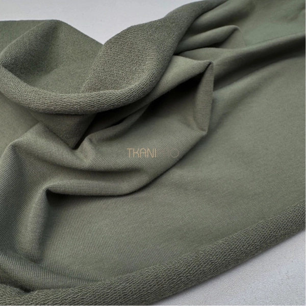 Футер 2 нитка петля, арт. DF3710-11 цвет хаки