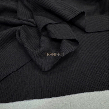 Трикотаж Кашкорсе с вискозой, арт. DW1965-1 цвет черный