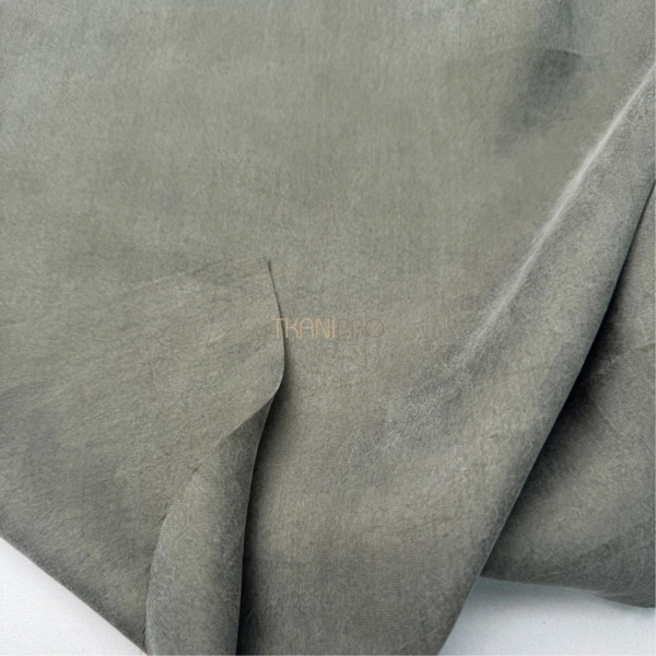 Вискоза плательная софт крэш цвет хаки, арт. KM3025-12