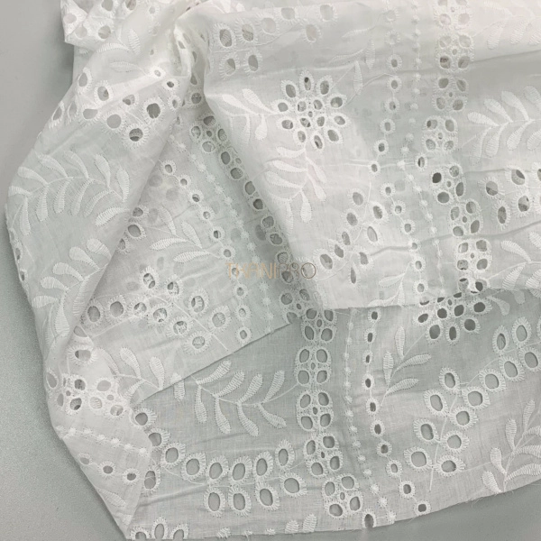 Хлопковое шитье, арт. QS2049-1 цвет белый молочный