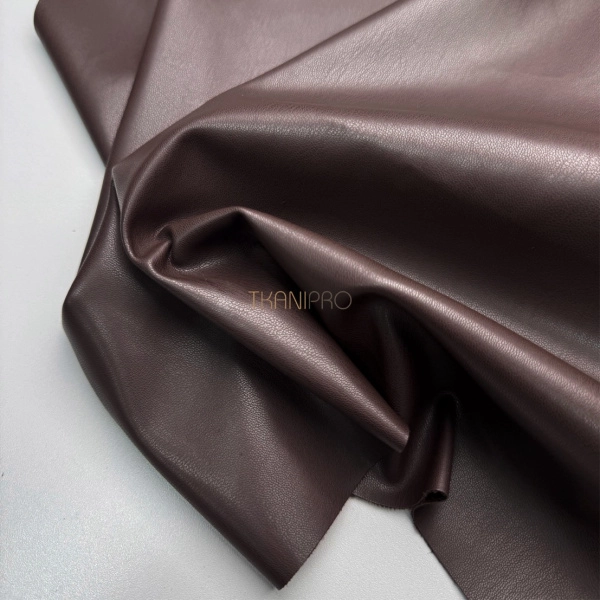 Искусственная кожа на замше цвет коричневый, арт. OW9004-18