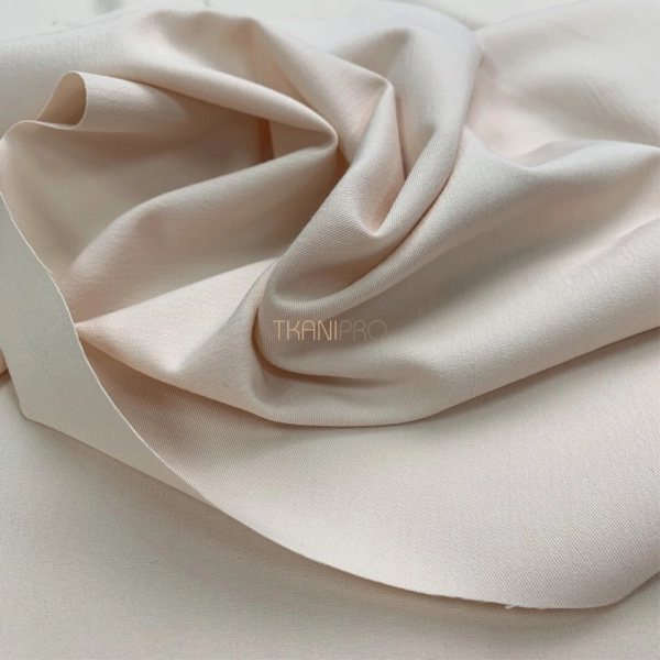 Костюмная ткань с вискозой цвет бежевый кремовый, арт. K1937-3