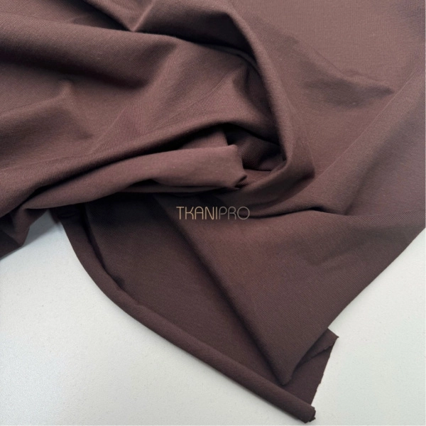 Трикотаж кулирная гладь, арт. DK3551-41 цвет коричневый